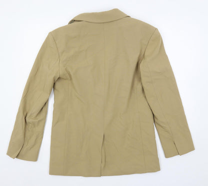 Marks & Spencer Womens Beige Jacket Blazer Size 8 Button