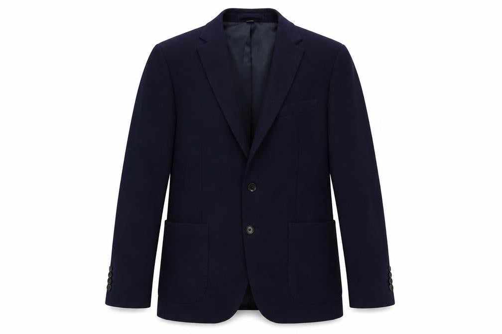 Marks & Spencer Mens Blue Polyamide Jacket Blazer Size 40 Regular
