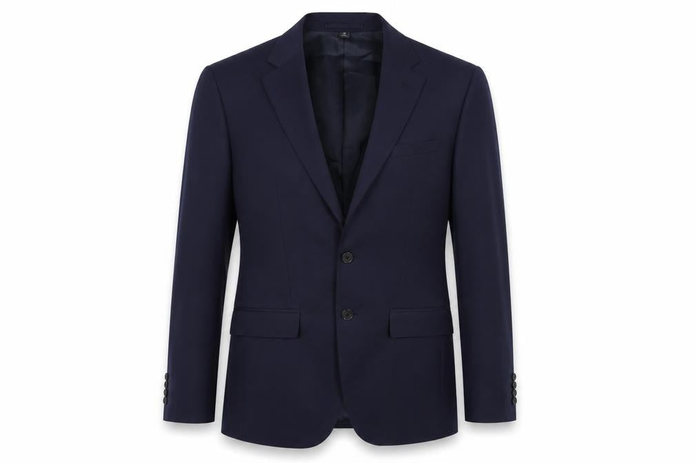 Marks & Spencer Mens Blue Polyester Jacket Suit Jacket Size 38 Regular