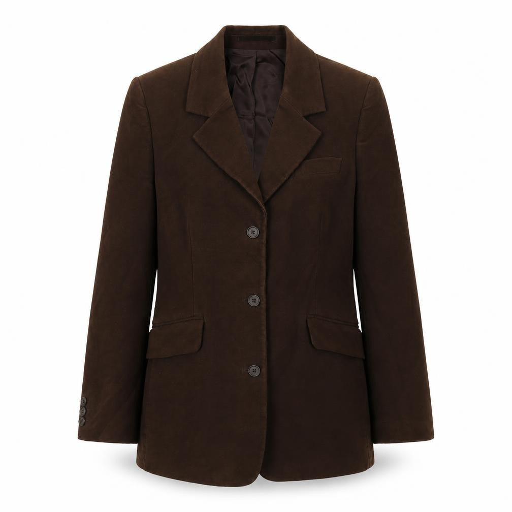 Racing Green Womens Brown Jacket Blazer Size 10 Button