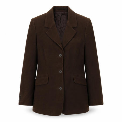 Racing Green Womens Brown Jacket Blazer Size 10 Button