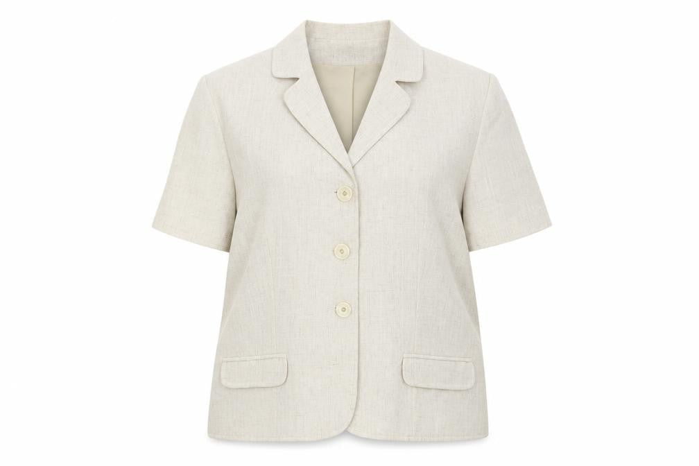 Selective Womens Beige Jacket Blazer Size 18 Button