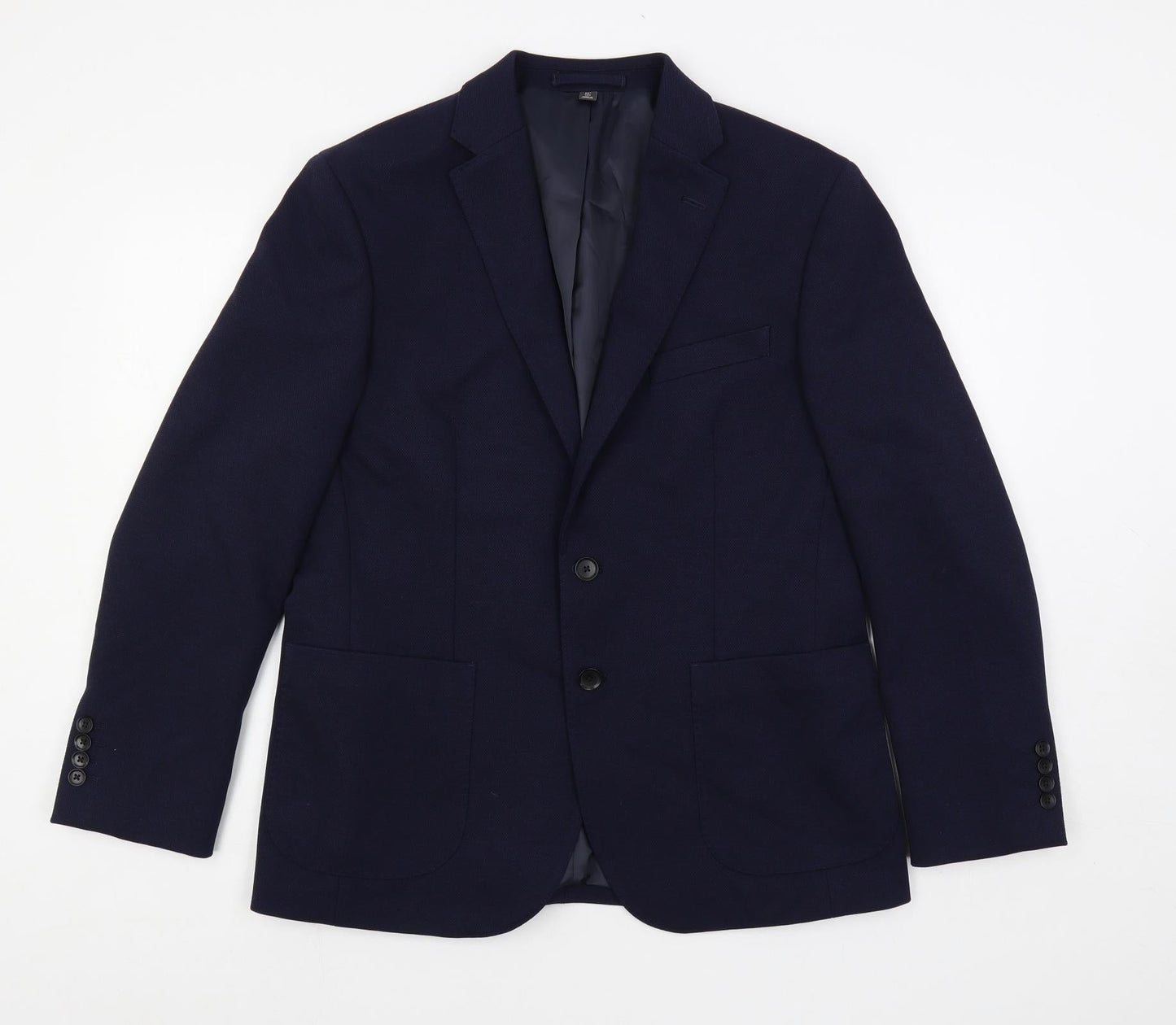 Marks and Spencer Mens Blue Polyester Jacket Suit Jacket Size 40 Regular