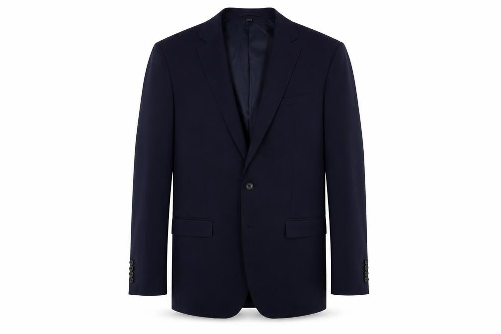 Marks & Spencer Mens Blue Polyester Jacket Suit Jacket Size 42 Regular
