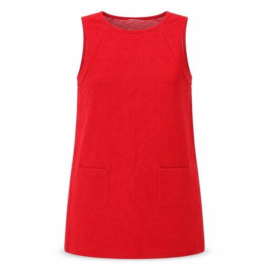 Cooperative Womens Red Acrylic Shift Size S Round Neck Pullover - Textured