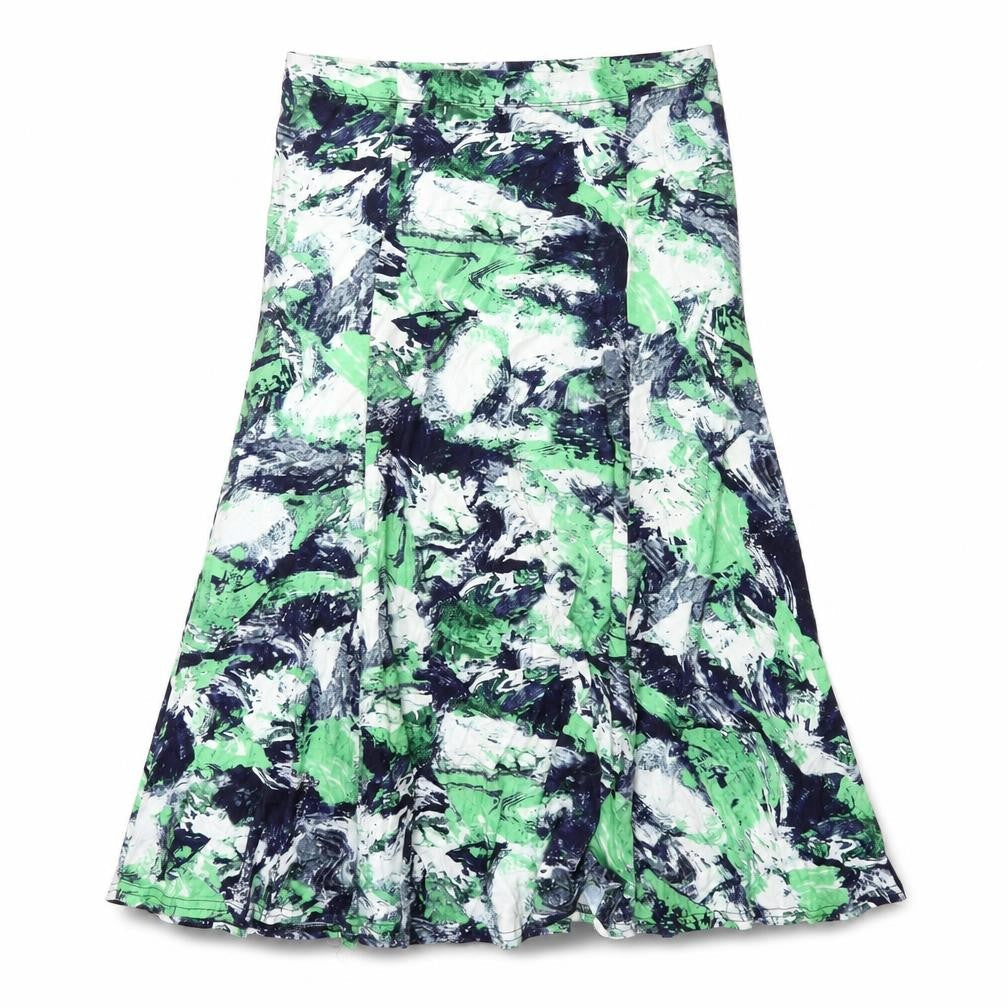 Marble Womens Multicoloured Geometric Viscose Flare Skirt Size 12