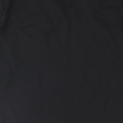 St Bernard Womens Black Polyester Basic Blouse Size 16 Collared - Floral Embroidery Beading