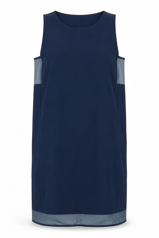 & Other Stories Womens Blue Polyester Shift Size 10 Round Neck Pullover