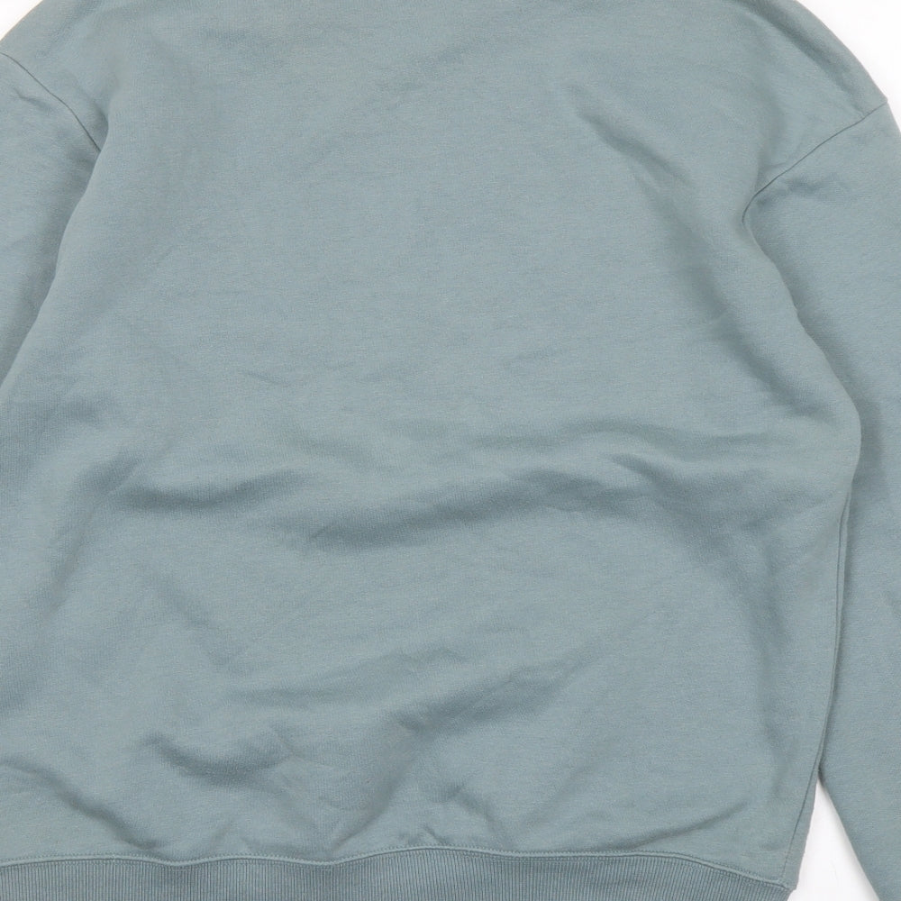 H&M Boys Green Cotton Pullover Sweatshirt Size S Pullover