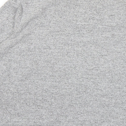 Dorothy Perkins Womens Grey Crew Neck Polyester Pullover Jumper Size 16