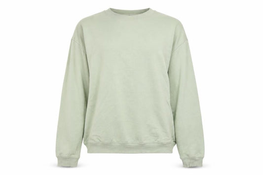 Monki Womens Green Cotton Pullover Sweatshirt Size S Pullover