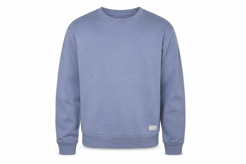 Holluster Mens Blue Cotton Pullover Sweatshirt Size S