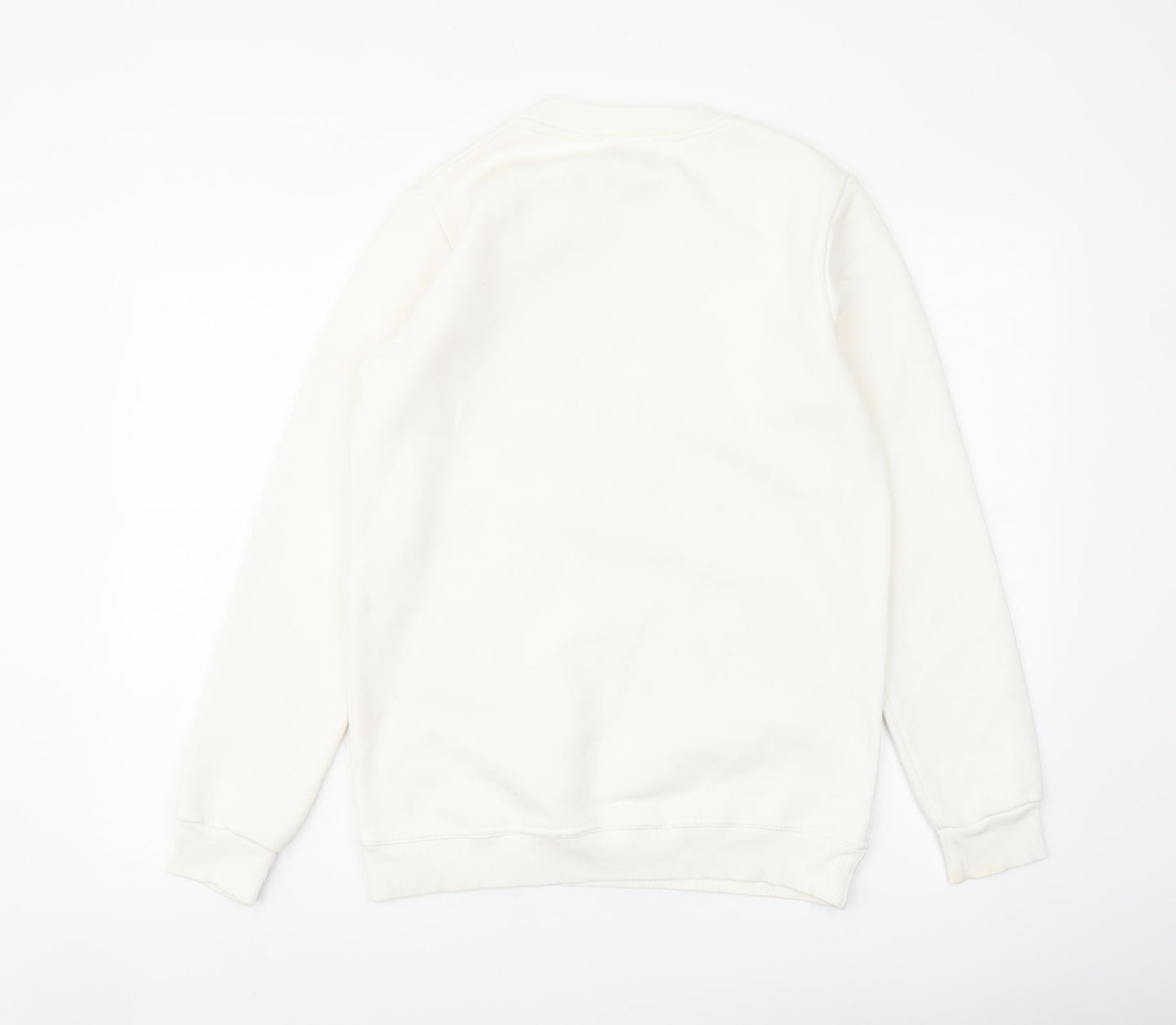 Montar Womens Ivory Cotton Pullover Sweatshirt Size M Pullover