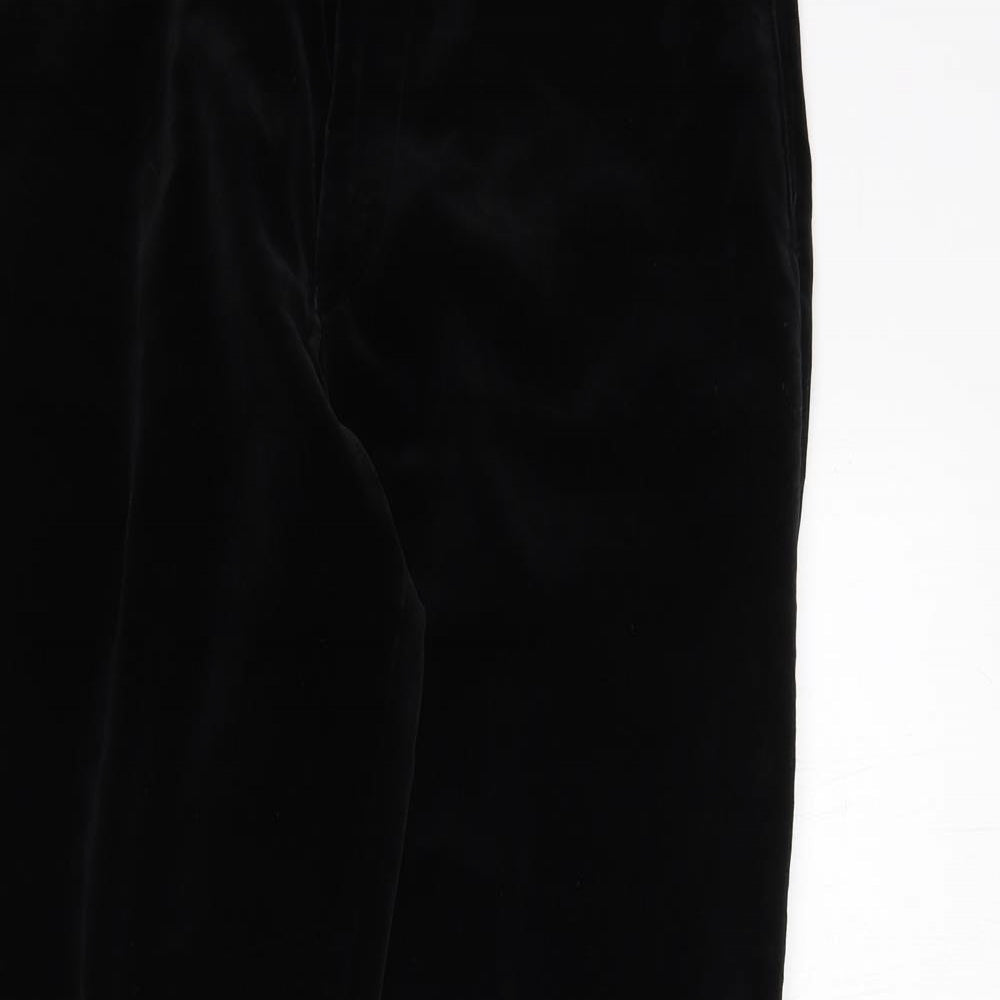 Ciro Citterio Mens Black Polyester Dress Pants Trousers Size 30 in L32 in Regular Zip
