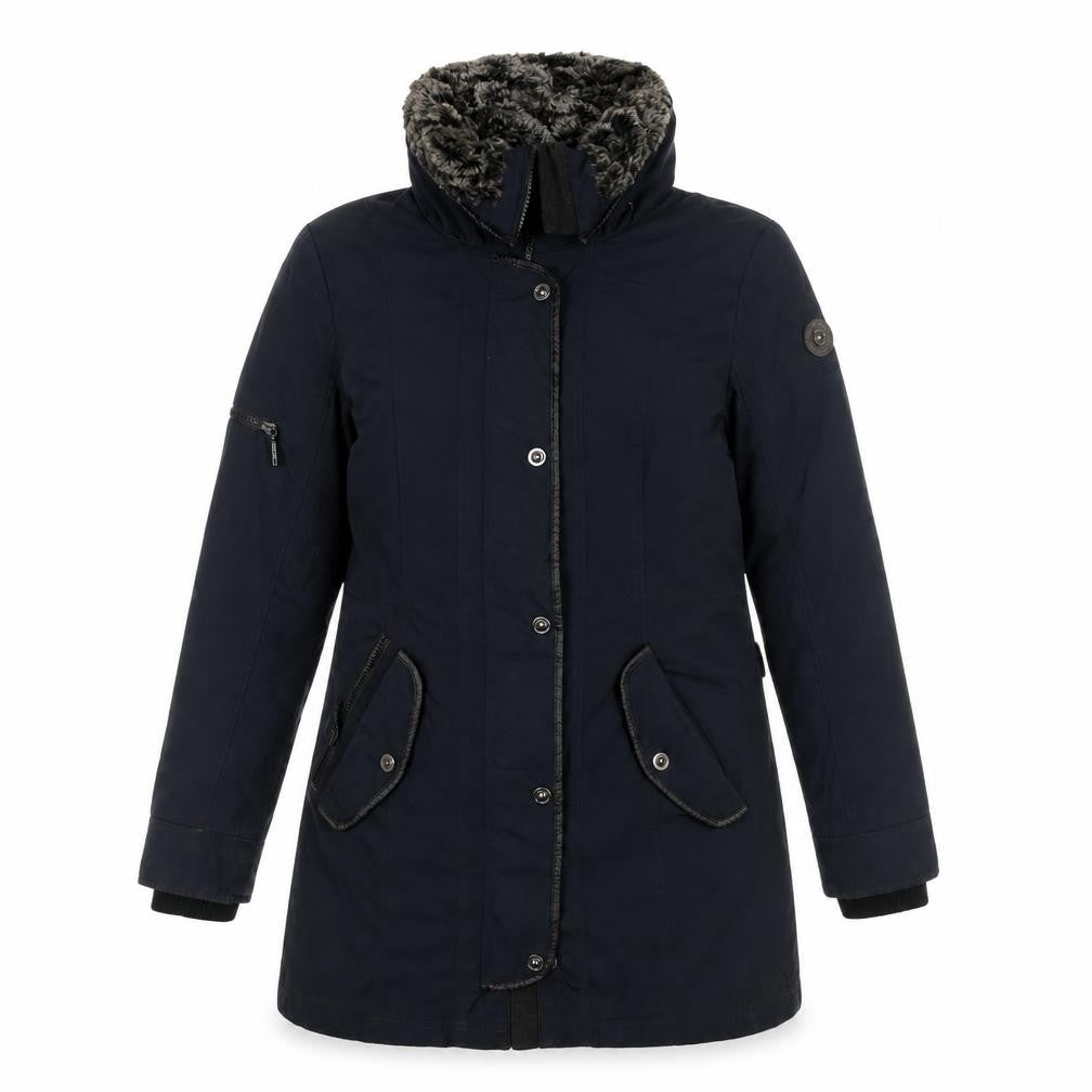 Gil Bret Womens Blue Rain Coat Coat Size 12 Zip