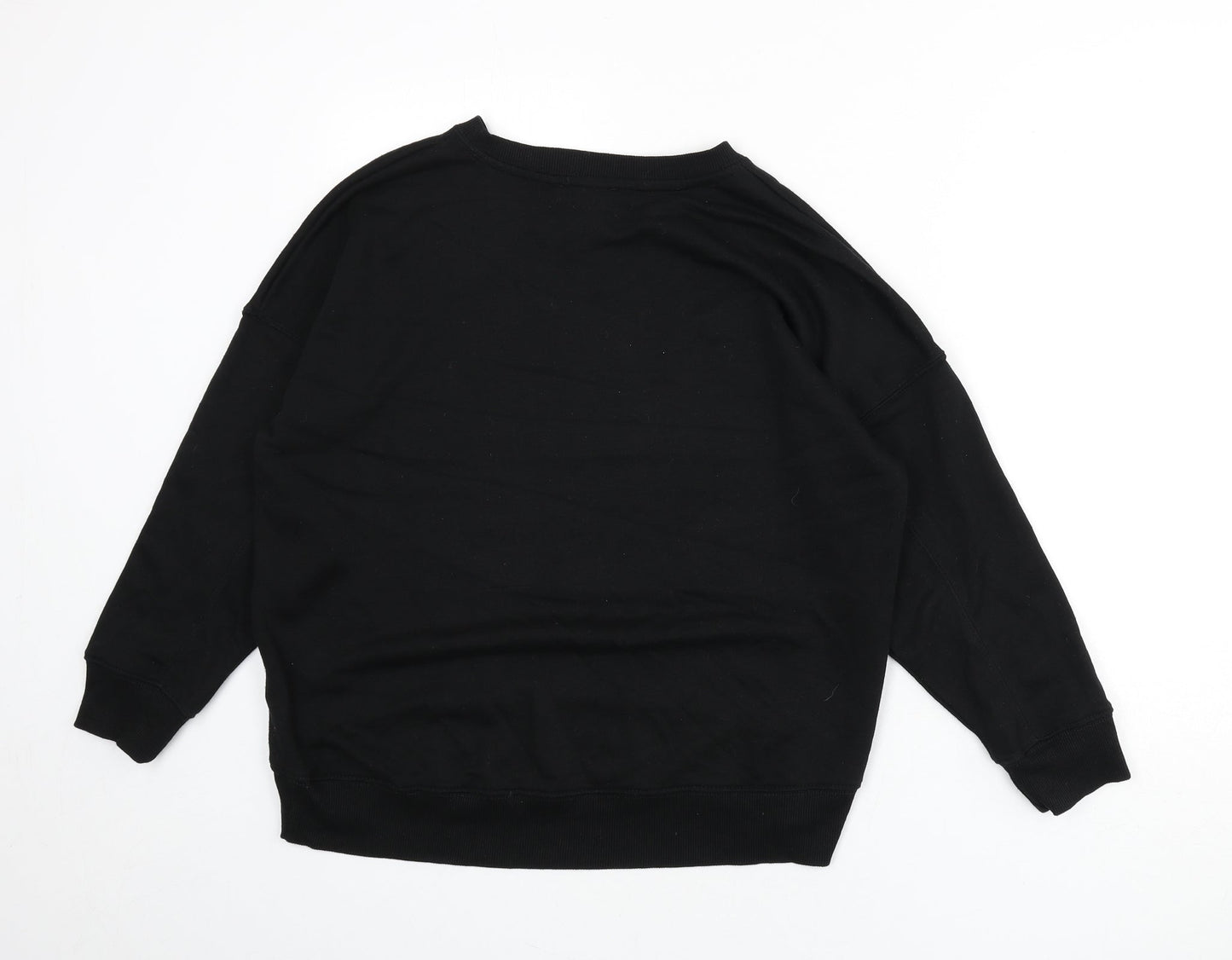 New Look Womens Black Polyester Pullover Sweatshirt Size 10 Pullover - L'Amour Paris