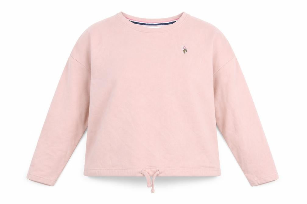 US Polo Assn. Womens Pink Cotton Pullover Sweatshirt Size S Pullover