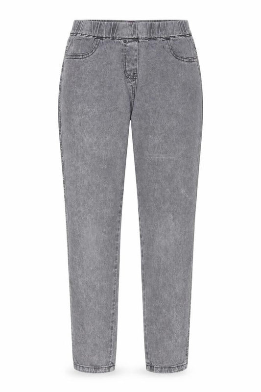 Next Womens Grey Cotton Jegging Jeans Size 28 in L27 in Regular - Elasticated Waist