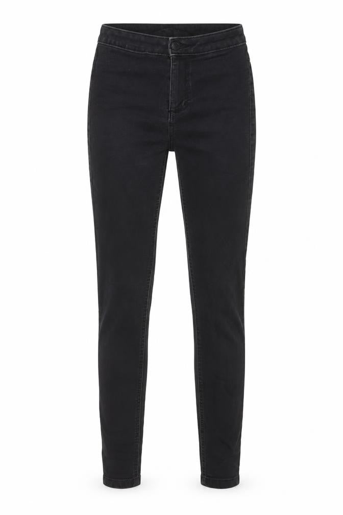 Marks & Spencer Womens Grey Cotton Skinny Jeans Size 8 L29 in Regular Zip - Pockets