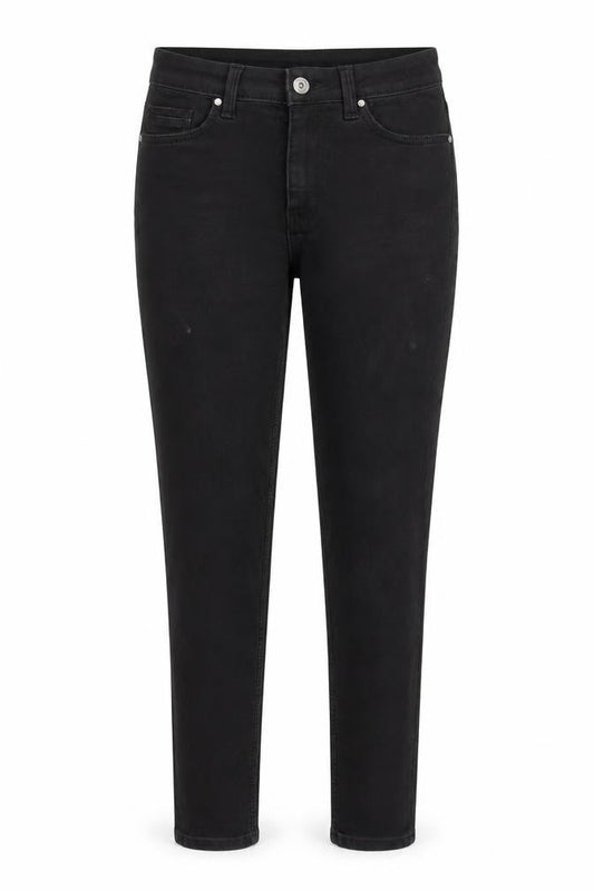 Marks & Spencer Womens Black Cotton Skinny Jeans Size 8 L30 in Regular Zip - Pockets