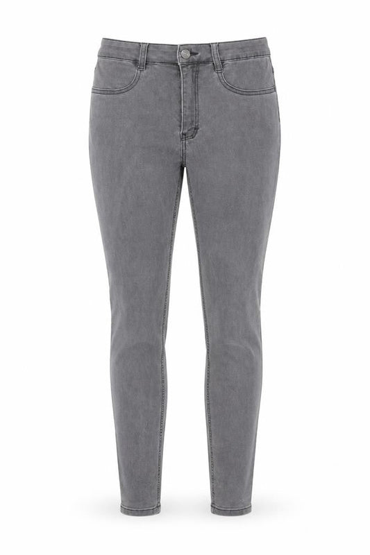 Pull&Bear Womens Grey Cotton Skinny Jeans Size 10 L26 in Regular Zip - Pockets
