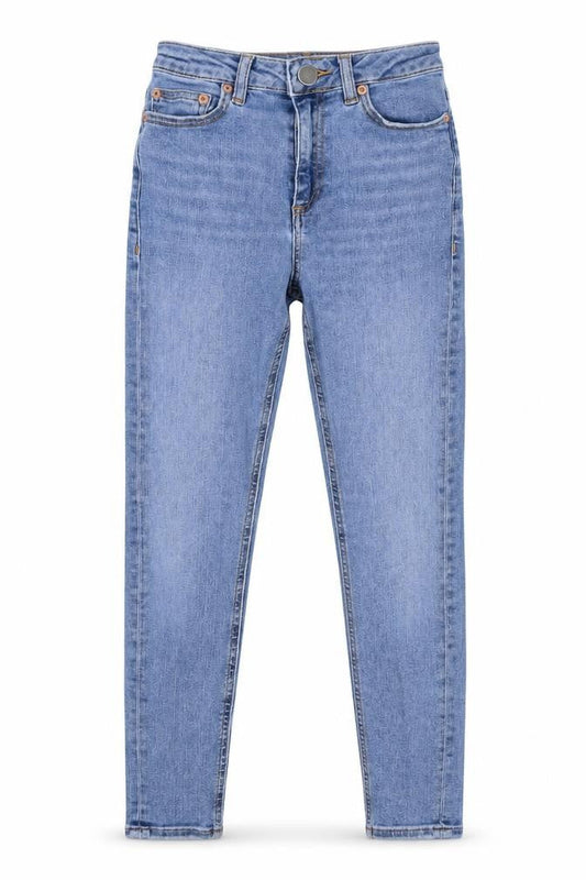 ASOS Womens Blue Cotton Skinny Jeans Size 25 in L28 in Regular Zip