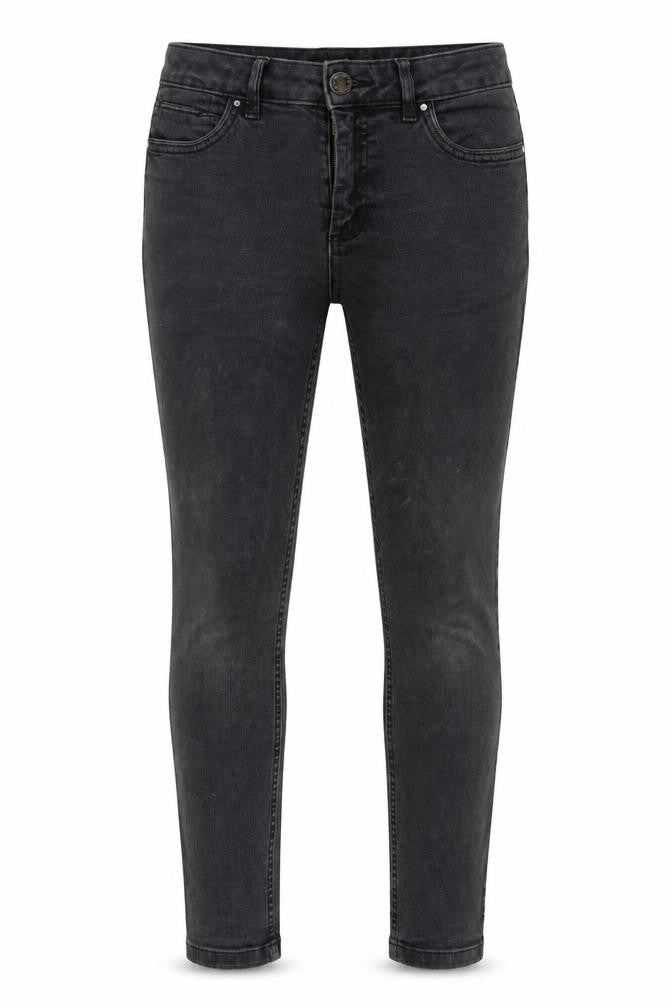 Marks & Spencer Womens Grey Cotton Skinny Jeans Size 12 L25 in Regular Zip
