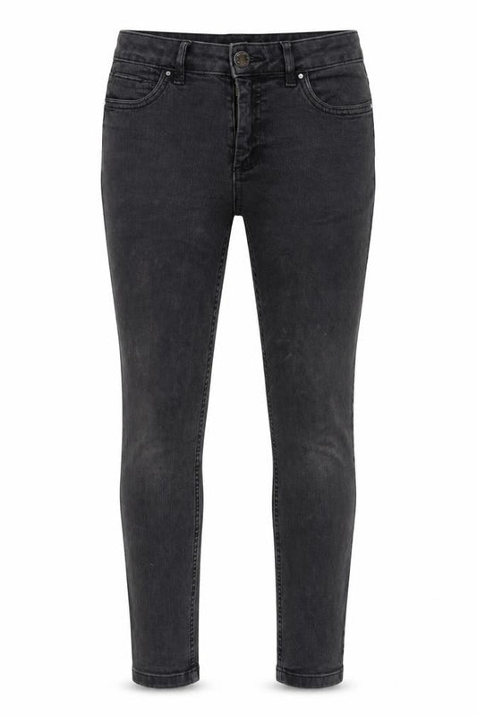 Marks & Spencer Womens Grey Cotton Skinny Jeans Size 12 L25 in Regular Zip