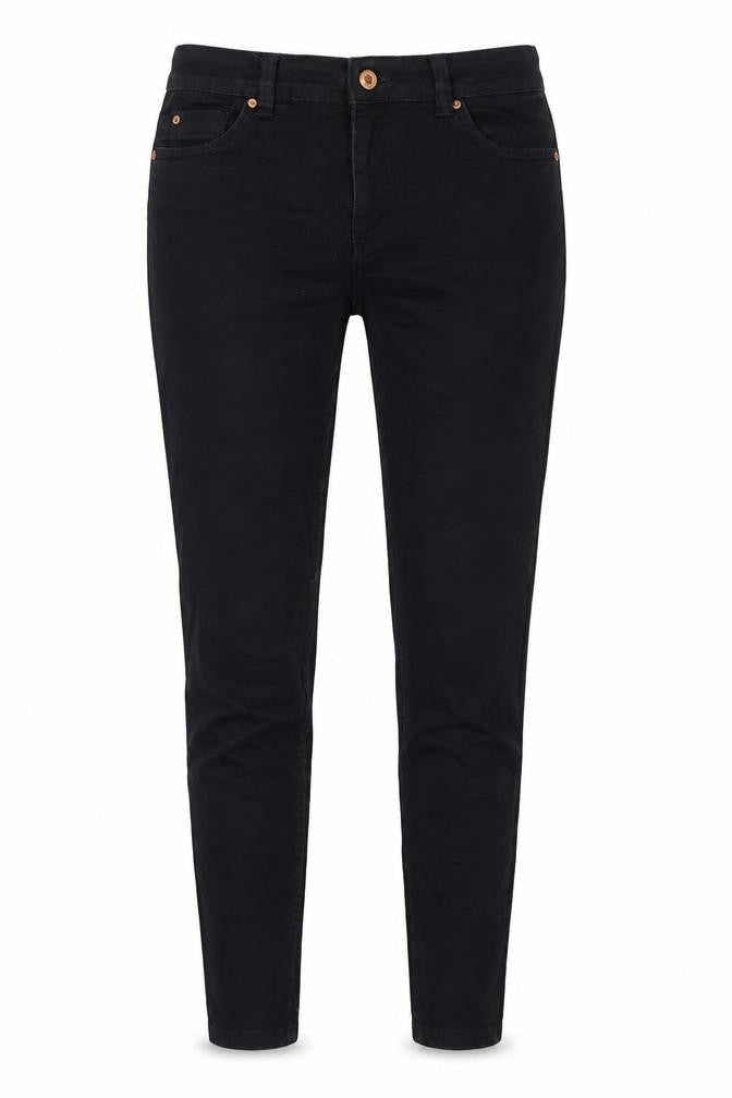 New Look Womens Black Cotton Skinny Jeans Size 8 L26 in Regular Zip