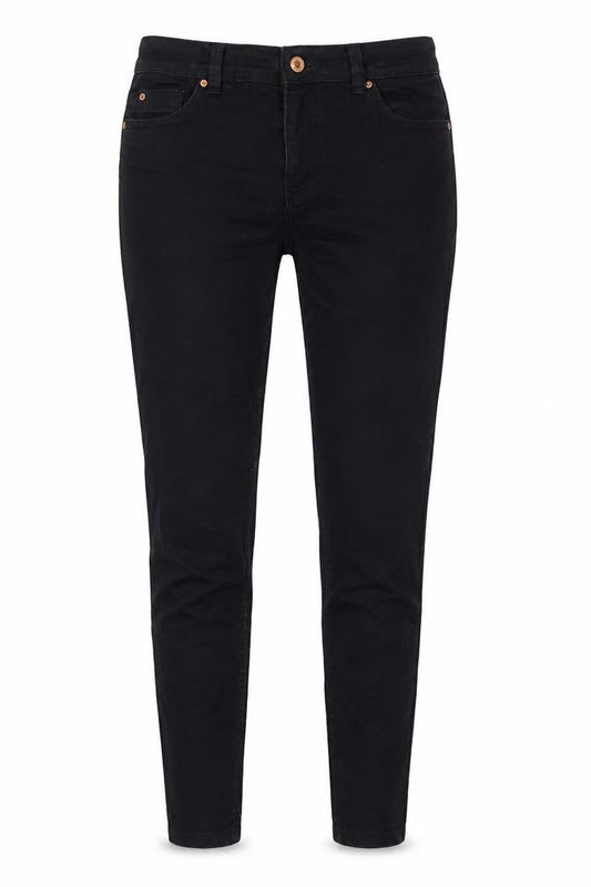 New Look Womens Black Cotton Skinny Jeans Size 8 L26 in Regular Zip