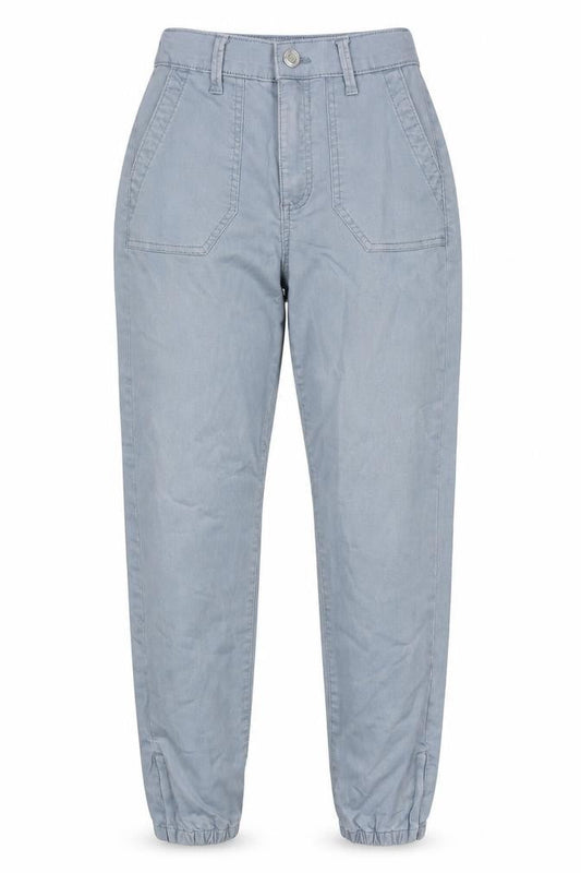 Marks & Spencer Womens Blue Cotton Mom Jeans Size 6 L27 in Regular Zip