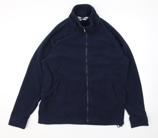 Outdoor Scene Mens Blue Jacket Size M Zip
