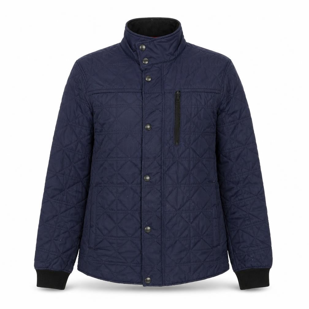 Marks & Spencer Womens Blue Quilted Jacket Size S Zip