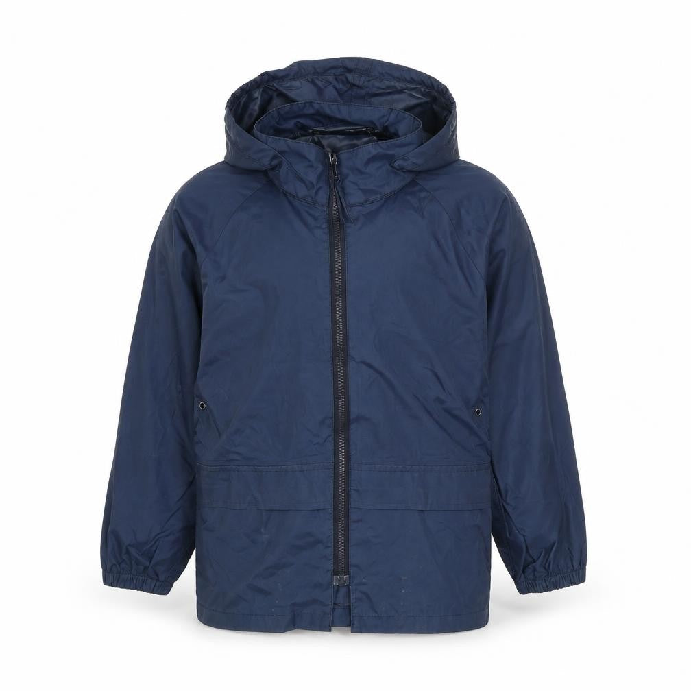 John Lewis Boys Blue Windbreaker Jacket Size 5-6 Years Zip