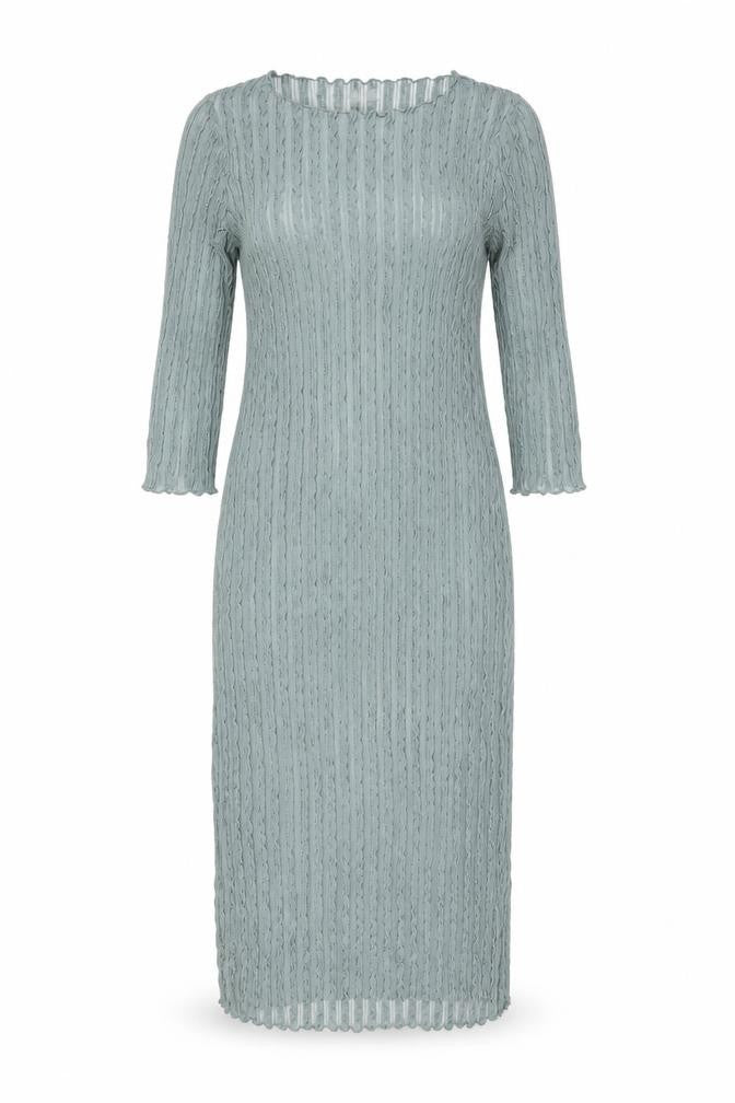 Marks & Spencer Womens Green Polyester Bodycon Size 10 Boat Neck Pullover