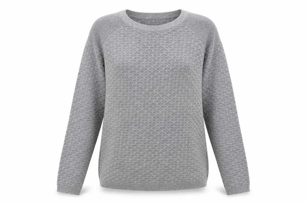 NEXT Womens Grey Crew Neck Cotton Pullover Jumper Size 8