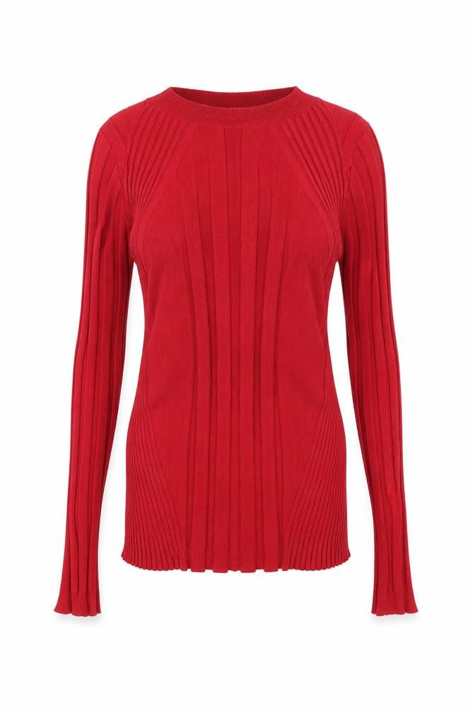 NEXT Womens Red Crew Neck Viscose Pullover Jumper Size M