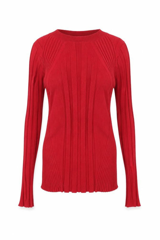 Next Womens Red Crew Neck Viscose Pullover Jumper Size M