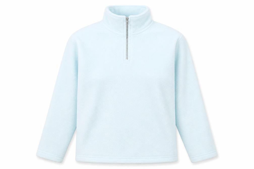 Visage Womens Blue Polyester Pullover Sweatshirt Size M Zip