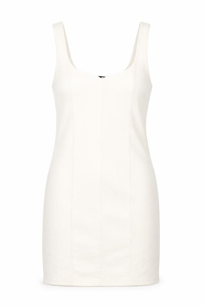 Stradivarius Womens Ivory Polyester Bodycon Size M Sweetheart Pullover