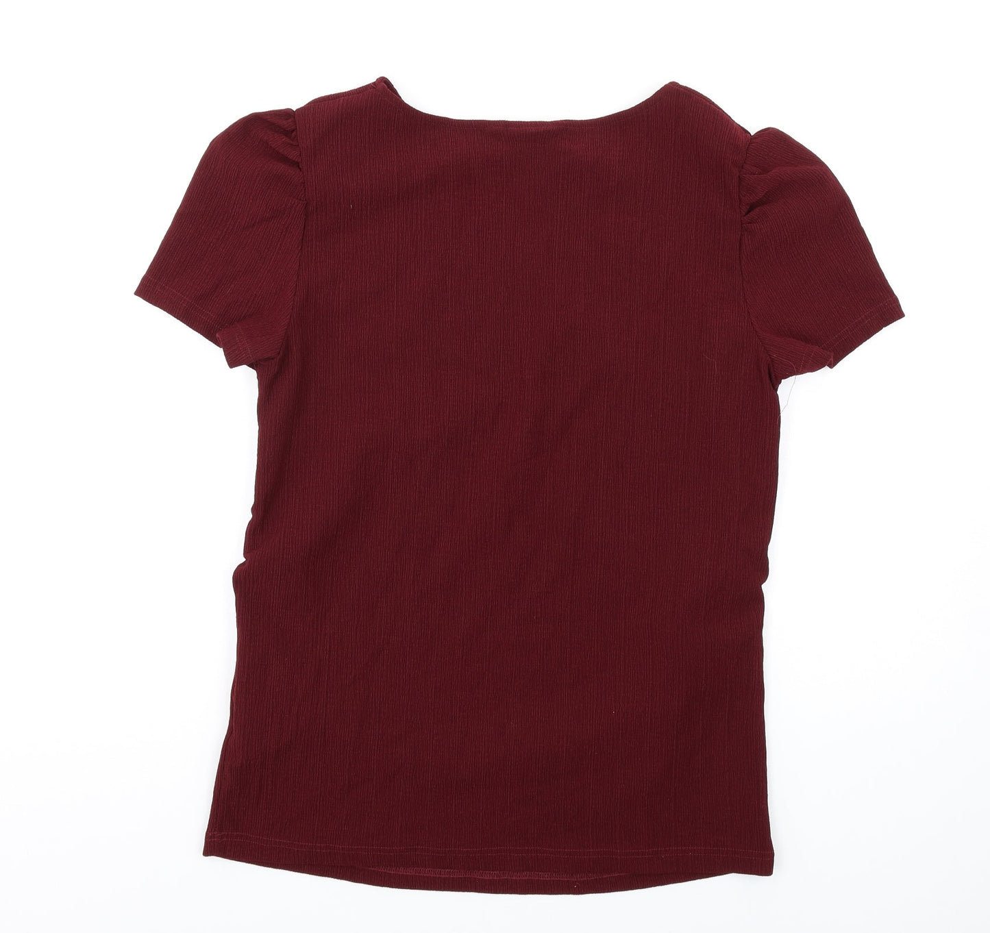 mamalicious Womens Red Polyester Basic T-Shirt Size XL Round Neck