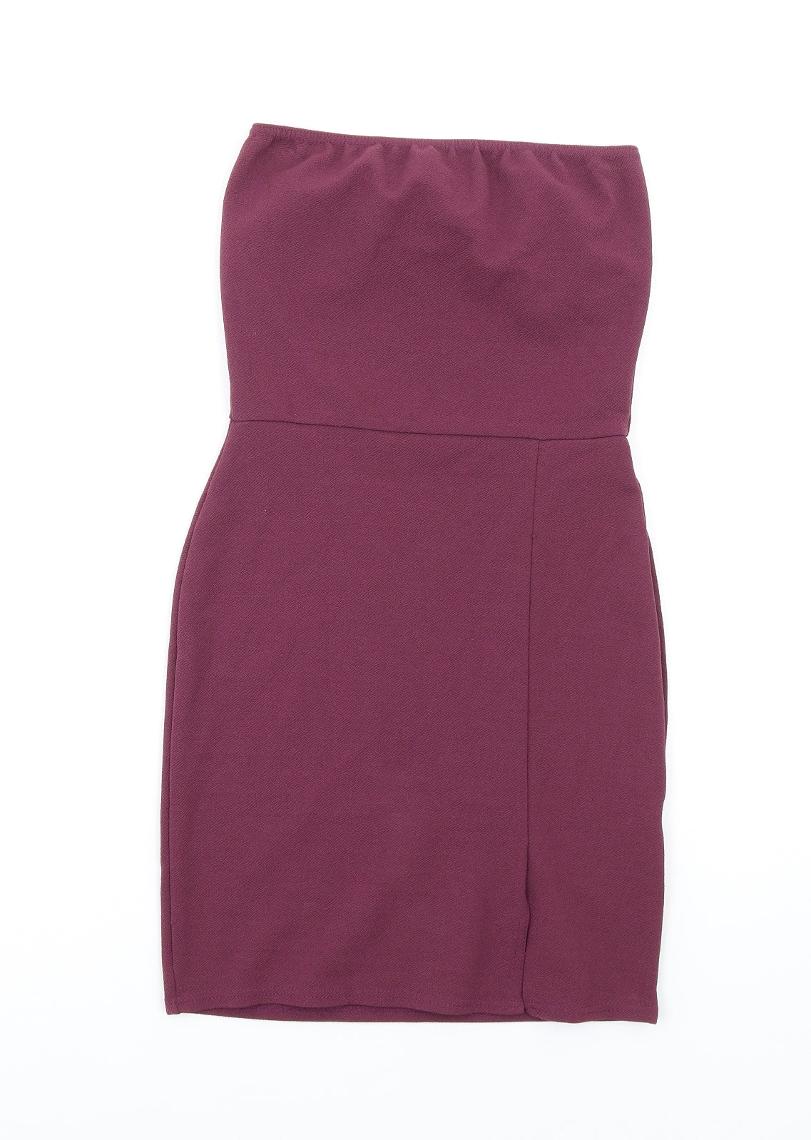 prettylitt Womens Purple Polyester Bodycon Size 8 Square Neck Pullover