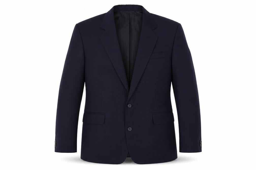 Made In England Mens Blue Polyester Jacket Suit Jacket Size 42 Regular