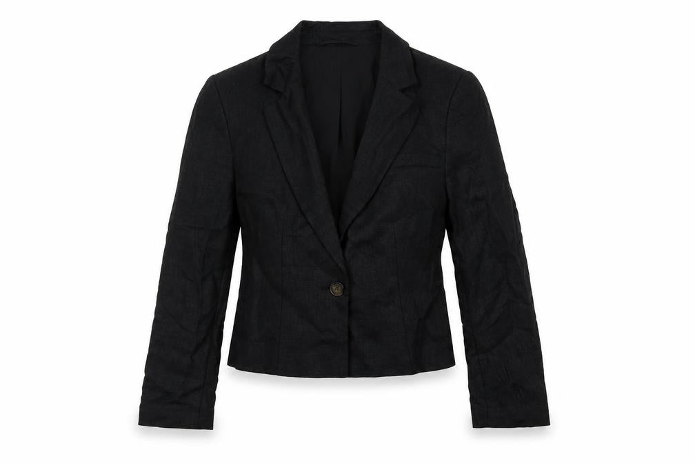 Marks & Spencer Womens Black Jacket Blazer Size 6 Button