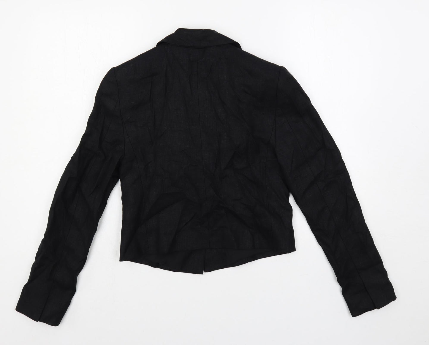 Marks and Spencer Womens Black Jacket Blazer Size 6 Button