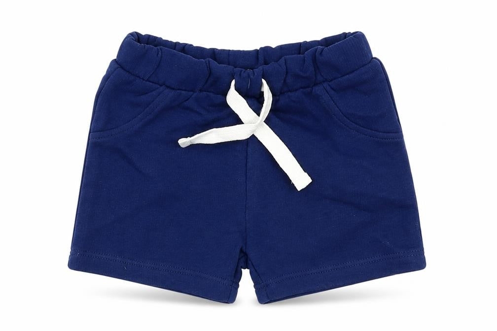 Marks & Spencer Baby Blue Cotton Cropped Trousers Size 0-3 Months Drawstring