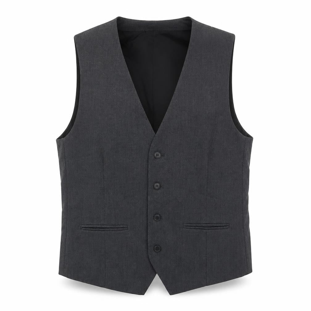 Icona Mens Grey Polyester Jacket Suit Waistcoat Size 38 Regular