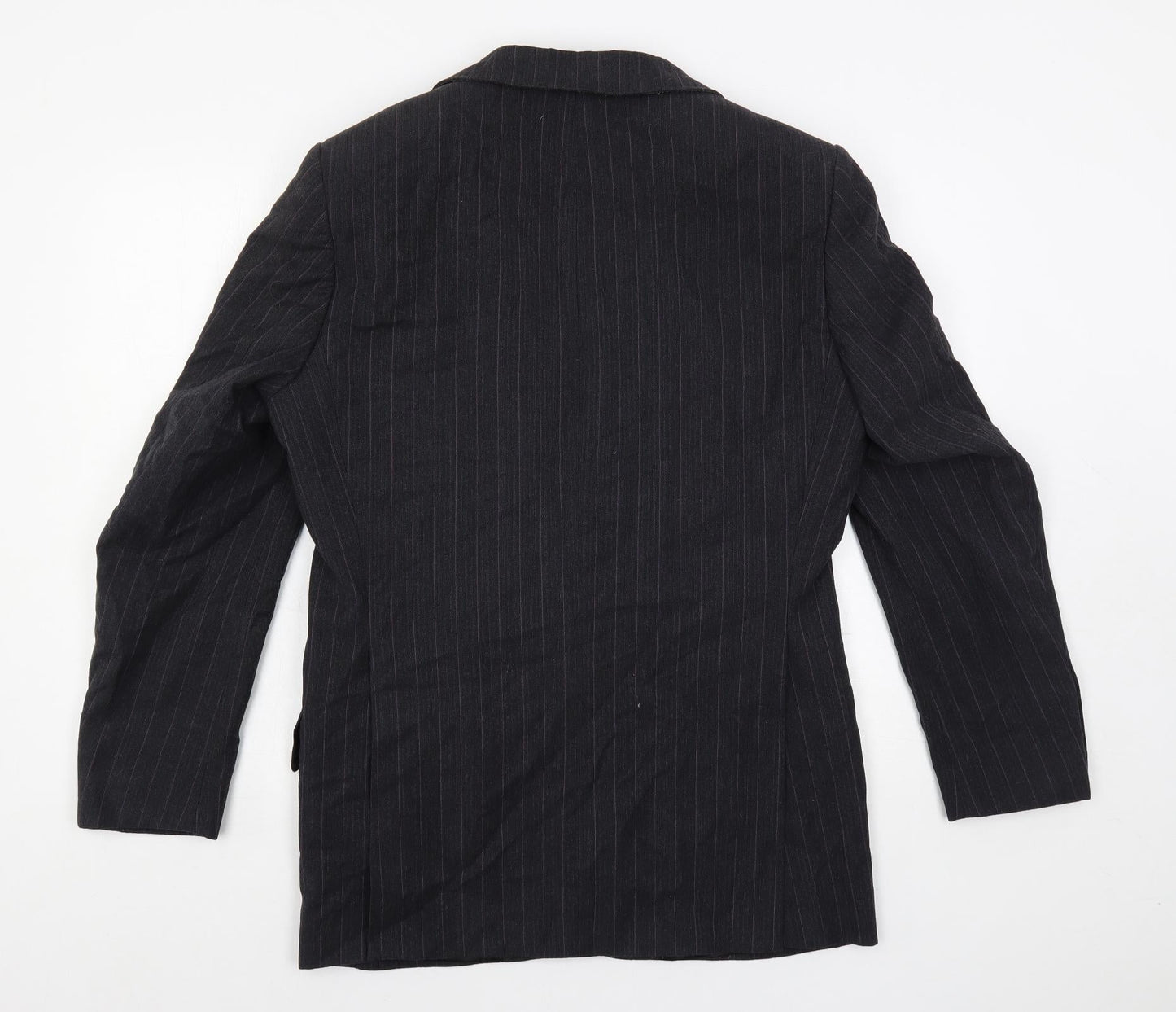 Lindbergh Mens Black Striped Polyester Jacket Suit Jacket Size 40 Regular