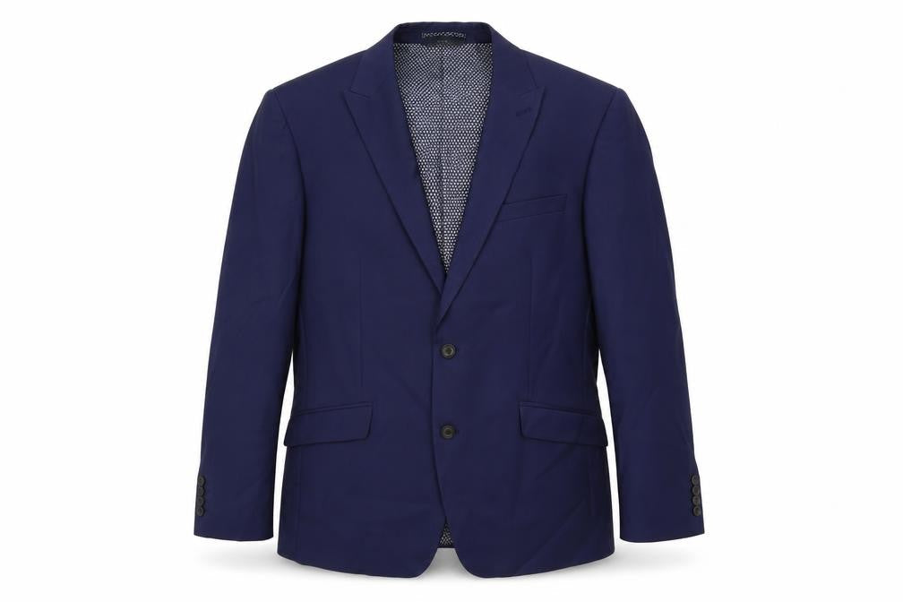 Marks & Spencer Mens Blue Polyester Jacket Suit Jacket Size 40 Regular
