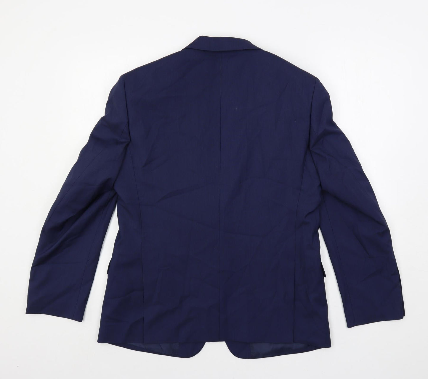 Marks and Spencer Mens Blue Polyester Jacket Suit Jacket Size 40 Regular